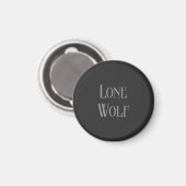 Lone Wolf Male Sigma Modern Minimalist マグネット (正面/裏面)