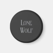 Lone Wolf Male Sigma Modern Minimalist マグネット (正面)
