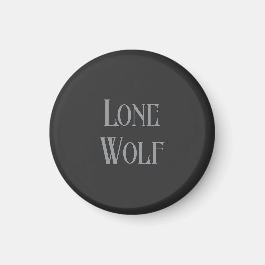 Lone Wolf Male Sigma Modern Minimalist マグネット (正面)
