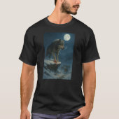 Lone Wolf Under the Moon | Alpha Strength Tシャツ (正面)