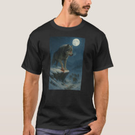 Lone Wolf Under the Moon | Alpha Strength Tシャツ