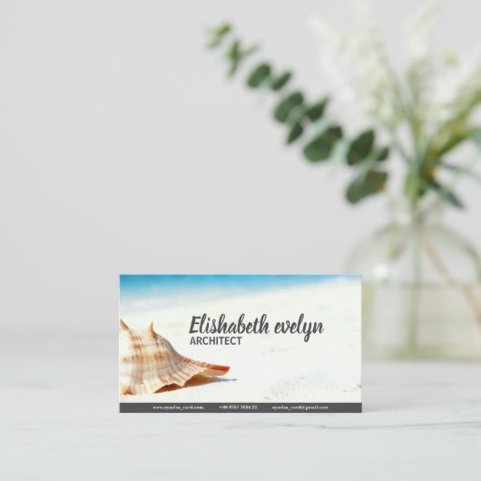 Lonely Conch on Pristine Shore 名刺 (スタンド正面)