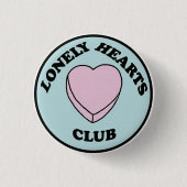 Lonely hearts club pin 缶バッジ (正面)
