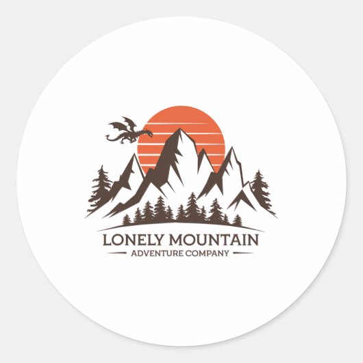 Lonely Mountain - Adventure Company - Fantasy Trip ラウンドシール (正面)