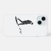 Lonely Night Walk Minimal Aesthetic Phone Case iPhone 15ケース (裏面横)