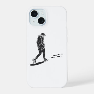 Lonely Night Walk Minimal Aesthetic Phone Case iPhone 15ケース