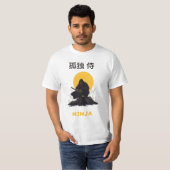 Lonely Ninja Samurai Art Design Tシャツ (正面フル)