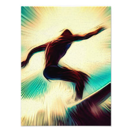 LONELY SURFER フォトプリント           