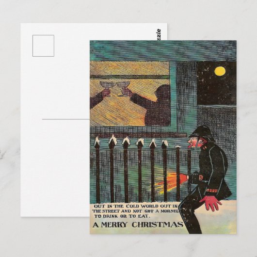 Lonely Victorian Policeman in the Cold ポストカード (正面/裏面)