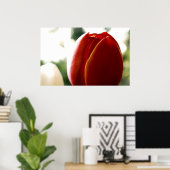 LoneRedチューリップポスター ポスター (ホームオフィス)