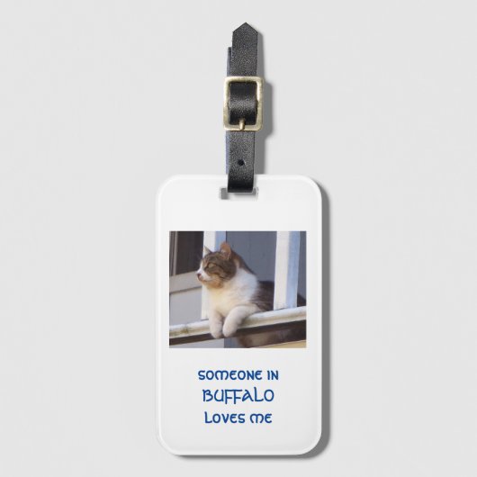 lonesome catラゲッジタグ ラゲッジタグ (正面縦)