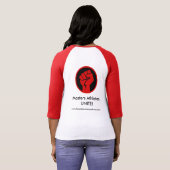 LoneStar連合: 女性のBella+キャンバス3/4の袖のティー Tシャツ (裏面フル)