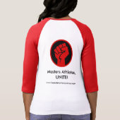 LoneStar連合: 女性のBella+キャンバス3/4の袖のティー Tシャツ (裏面)