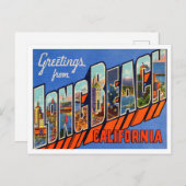 Longビーチ, California Travel ポストカード (正面/裏面)