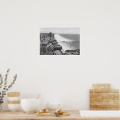 Long Beach, California Coastline and Beach ポスター (キッチン)