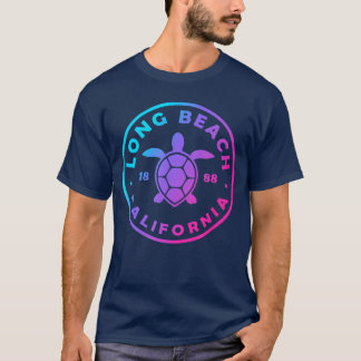 Long Beach California Sea Turtle Tie Dye Beach Vac Tシャツ