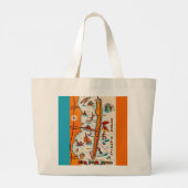 Long Beach Island NJ Tote Bag ラージトートバッグ (裏面)