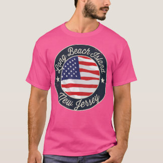 Long Beach Island - Patriotic New Jersey Souvenir  Tシャツ