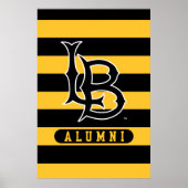 Long Beach State Alumni Stripes ポスター (正面)