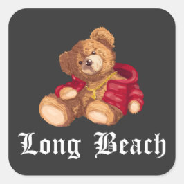 Long Beach Teddy Urban Streetwear スクエアシール
