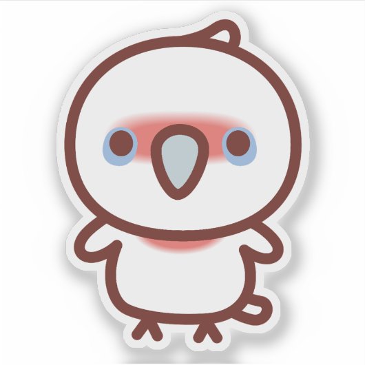 Long-billed corella シール (正面)