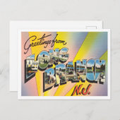 Long Branch、ニュージャージーの旅行からの挨拶 ポストカード (正面/裏面)