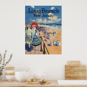 Long Branch, New Jersey 1917 print  ポスター (キッチン)