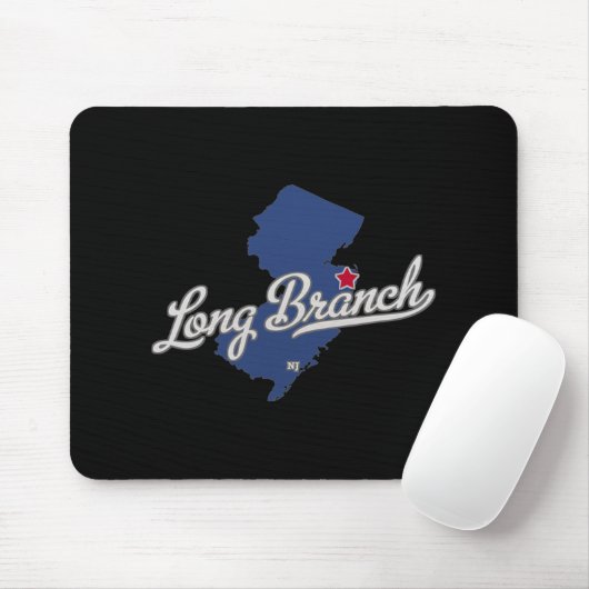 Long Branch New Jersey Nj Map  マウスパッド (マウス)