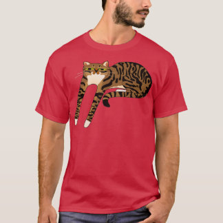 Long Brown Tabby Cat  Tシャツ