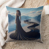 Long Cool Woman in the Black Dress Pillow クッション (ブランケット)