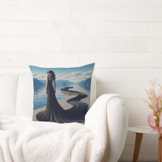 Long Cool Woman in the Black Dress Pillow クッション