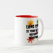 LONG COVIDはあなたの最悪の繰り返し悪夢 ツートーンマグカップ (正面右)