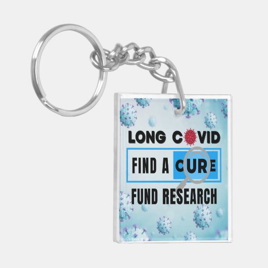 Long Covid - FUND RESEARCH キーホルダー (正面左)