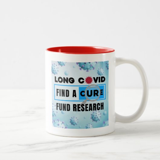 Long Covid - FUND RESEARCH ツートーンマグカップ (右)