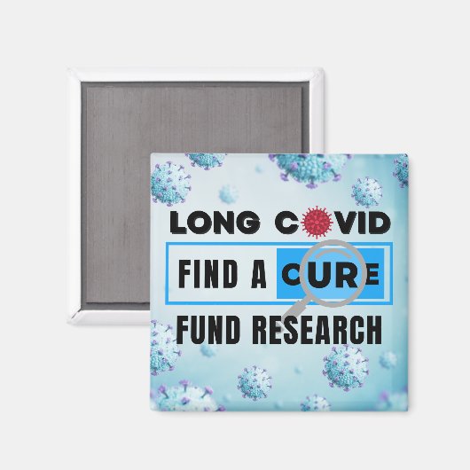 Long Covid - FUND RESEARCH マグネット (正面/裏面)