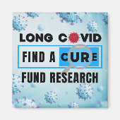 Long Covid - FUND RESEARCH マグネット (正面)