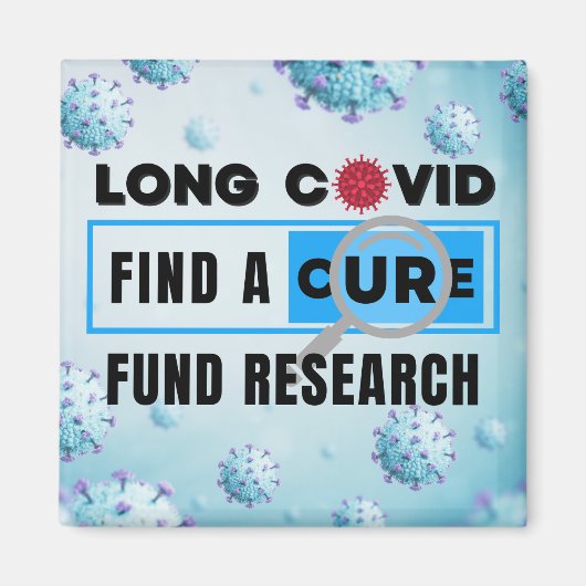 Long Covid - FUND RESEARCH マグネット (正面)