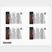 Long Covid in children紙シール 長方形シール (シート)