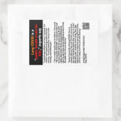 Long Covid in children紙シール 長方形シール (バッグ)