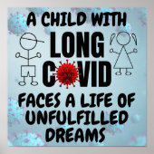 LONG COVID Life of UnfulfiledDreams ポスター (正面)