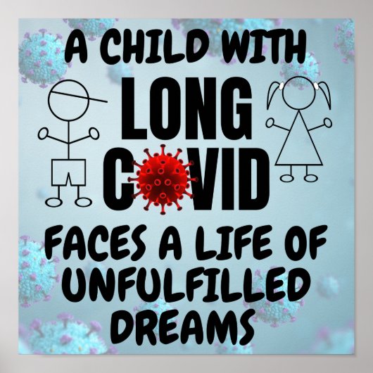 LONG COVID Life of UnfulfiledDreams ポスター (正面)