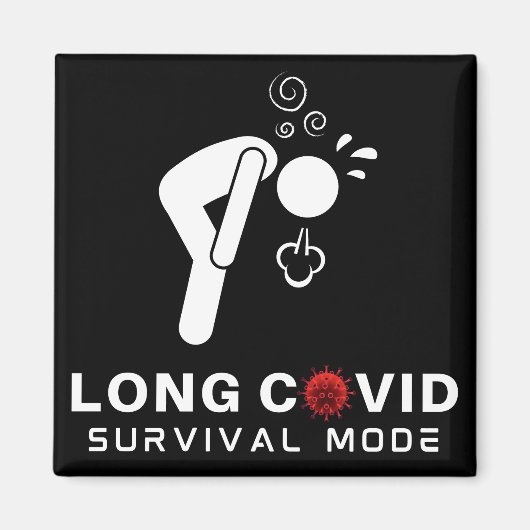 LONG COVID Survival Mode マグネット (正面)