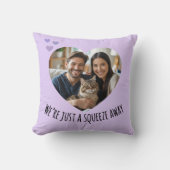 Long Distance Hug Miss you photo gift hugs クッション (正面)