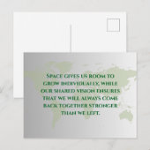 Long Distance Relationship Quote Postcard | Miles ポストカード (正面/裏面)