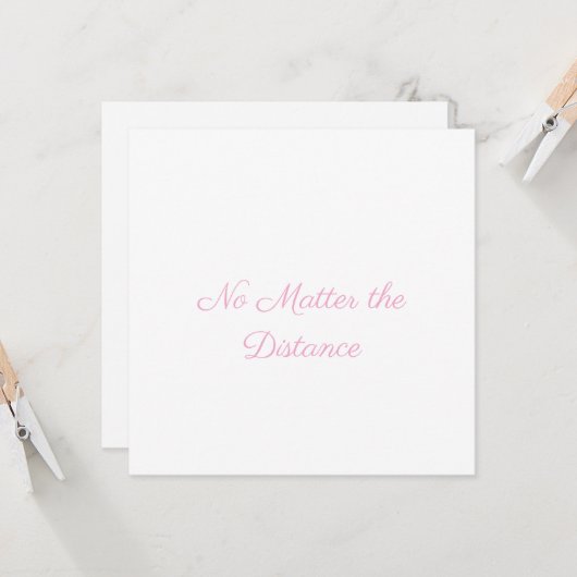 Long Distance Valentine's Day Card カード (正面/裏面インサイチュ)