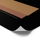 Long Hair Art | Minimalist Modern Portrait  ポスター (角)