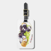 Long Hair Cavies ラゲッジタグ (正面縦)