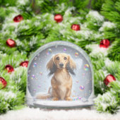 LONG HAIR DACHSHUND SNOW GLOBE (クリスマス)