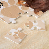 Long Hair Dachsund  ジグソーパズル (側面)