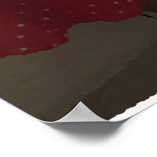 Long Hair Reflection In Mirror ポスター (角)